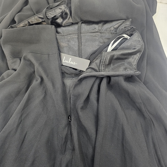 Lulus Dreamy Romance Black Maxi Gown Size XS - Picture 9 of 11